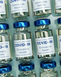 Multiple bottles of the Covid-19 Vaccine